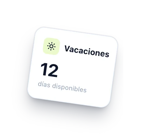 Tarjeta de vacaciones de TrueHora: 12 días disponibles